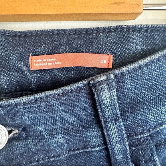 Anthropologie Pilcro Low-Rise Dark Wash Boho Style Flare Jeans Size 28 NWT - Picture 11 of 13